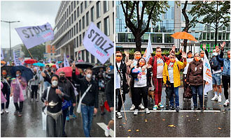 Herzenslust und POSITHIV HANDELN NRW bei ColognePride-Demo dabei