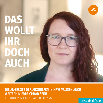 Johanna Verhoven, Aidshilfe NRW